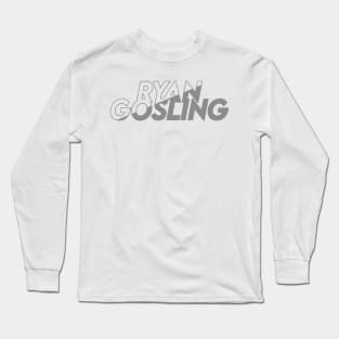 Ryan Gosling vector art fan works graphic design by ironpalette Long Sleeve T-Shirt